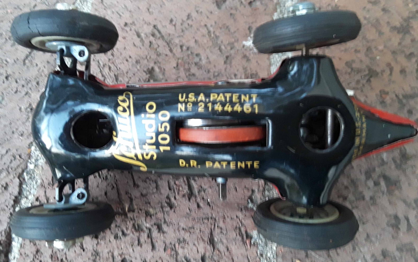 Schuco Sudio 1050 Mercedes Grand Prix racer 1936 , Made in US Zone Germany, c10. - 4