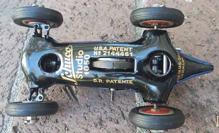 Schuco Sudio 1050 Mercedes Grand Prix racer 1936 , Made in US Zone Germany, c10. - 4