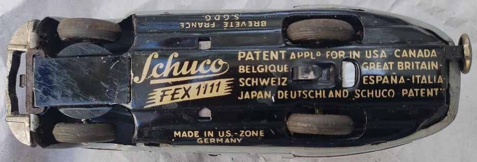 Schuco "Fex 1111" (made in US Zone Germany), rare grey color, c9. - 3