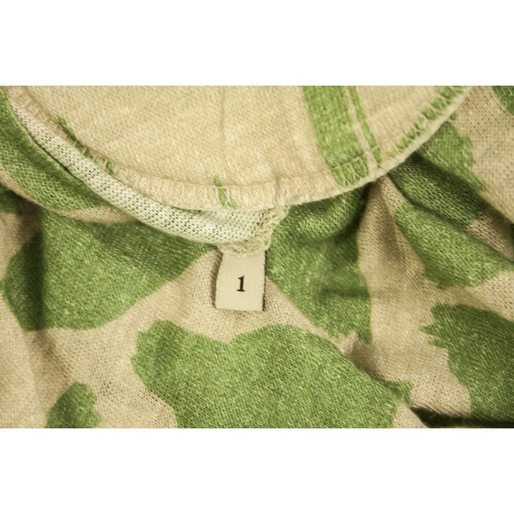 Mr Mood Green Beige Linen Maxi Padded Shoulders Sleeveless Dress size 1 - 6