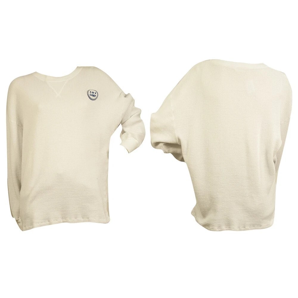 American Vintage White Cotton Top Sweat Pants Sport Lounge Set size S - 3