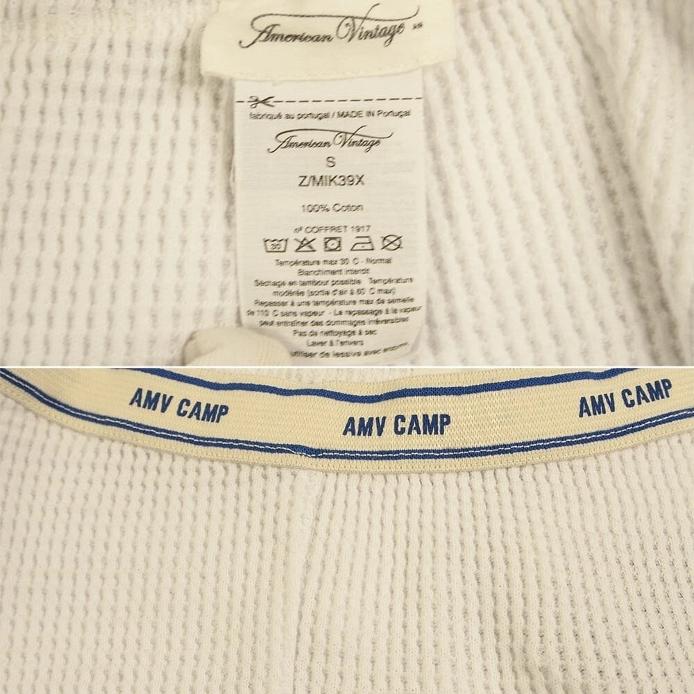 American Vintage White Cotton Top Sweat Pants Sport Lounge Set size S - 6