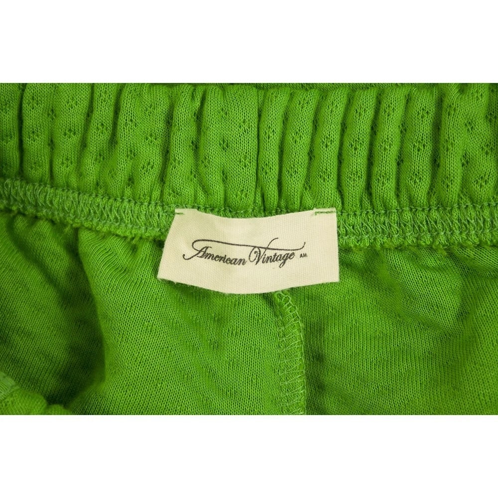 American Vintage Green Sleeveless Top( M/L) Sweat Pants ( S ) Sport Lounge Set - 4