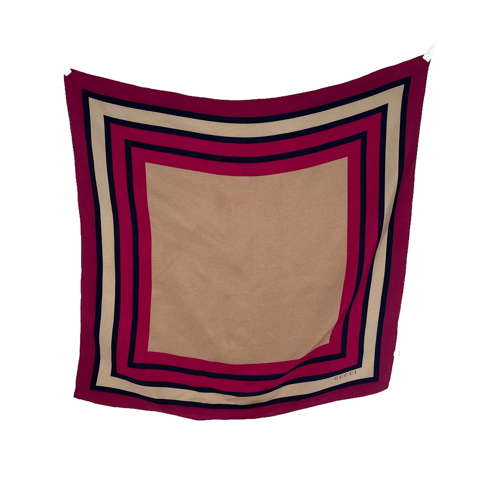 Gucci Pink Striped 100% Silk Scarf: Title: Gucci Pink Striped 100% Silk Scarf Brand:Gucci Date/Period: Modern Materials:100% Silk Size:One Size Description:Gucci Pink Striped 100% Silk Scarf Reserve: $70.00 Shipping: Domestic: