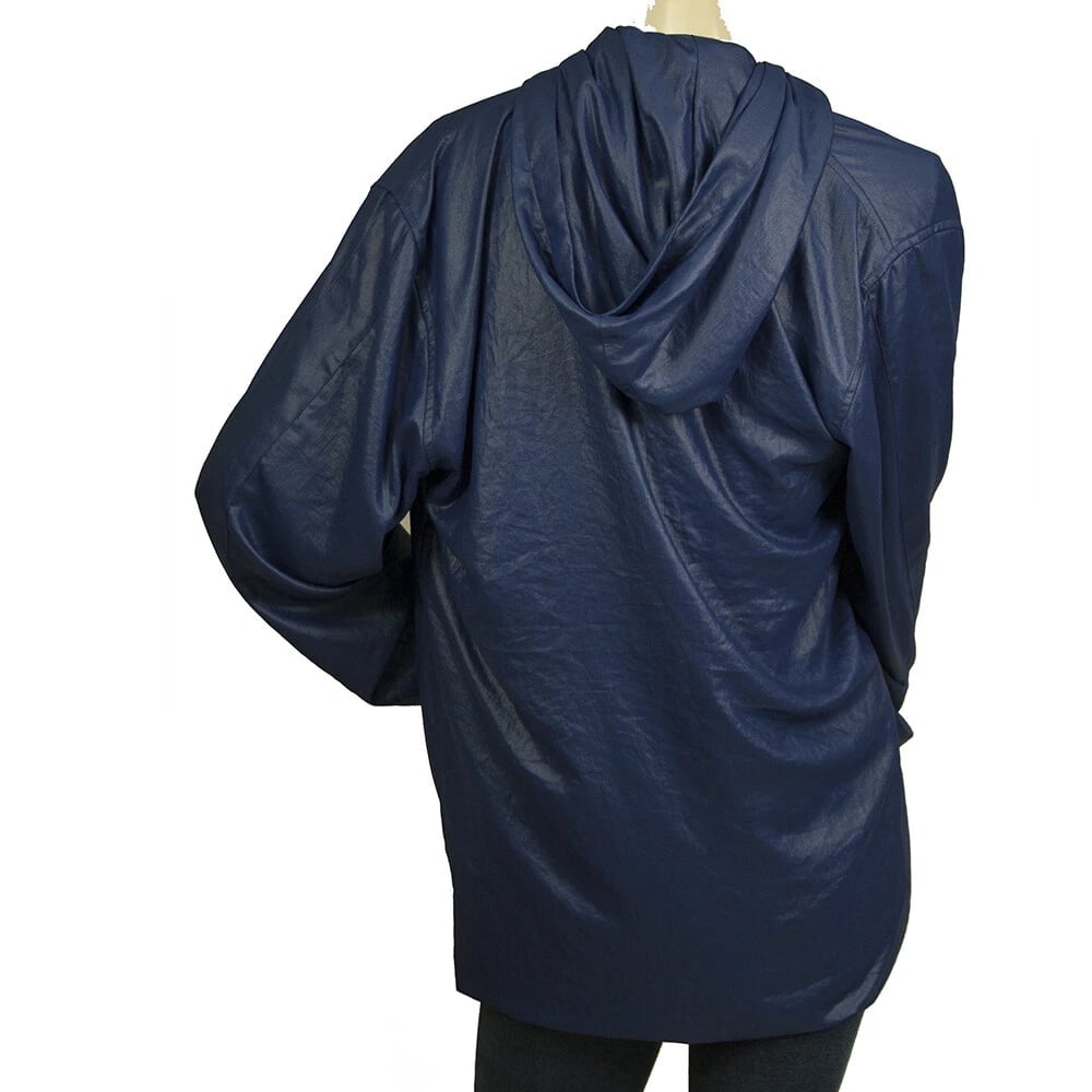 Barbara Bui Blue Polyester Trench One Piece Pull Over Jacket size 38 / S - 3