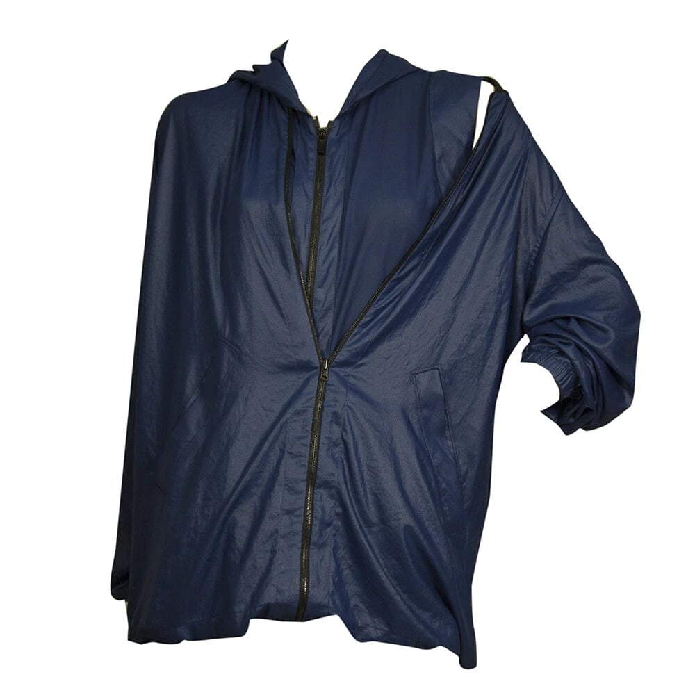 Barbara Bui Blue Polyester Trench One Piece Pull Over Jacket size 38 / S - 9