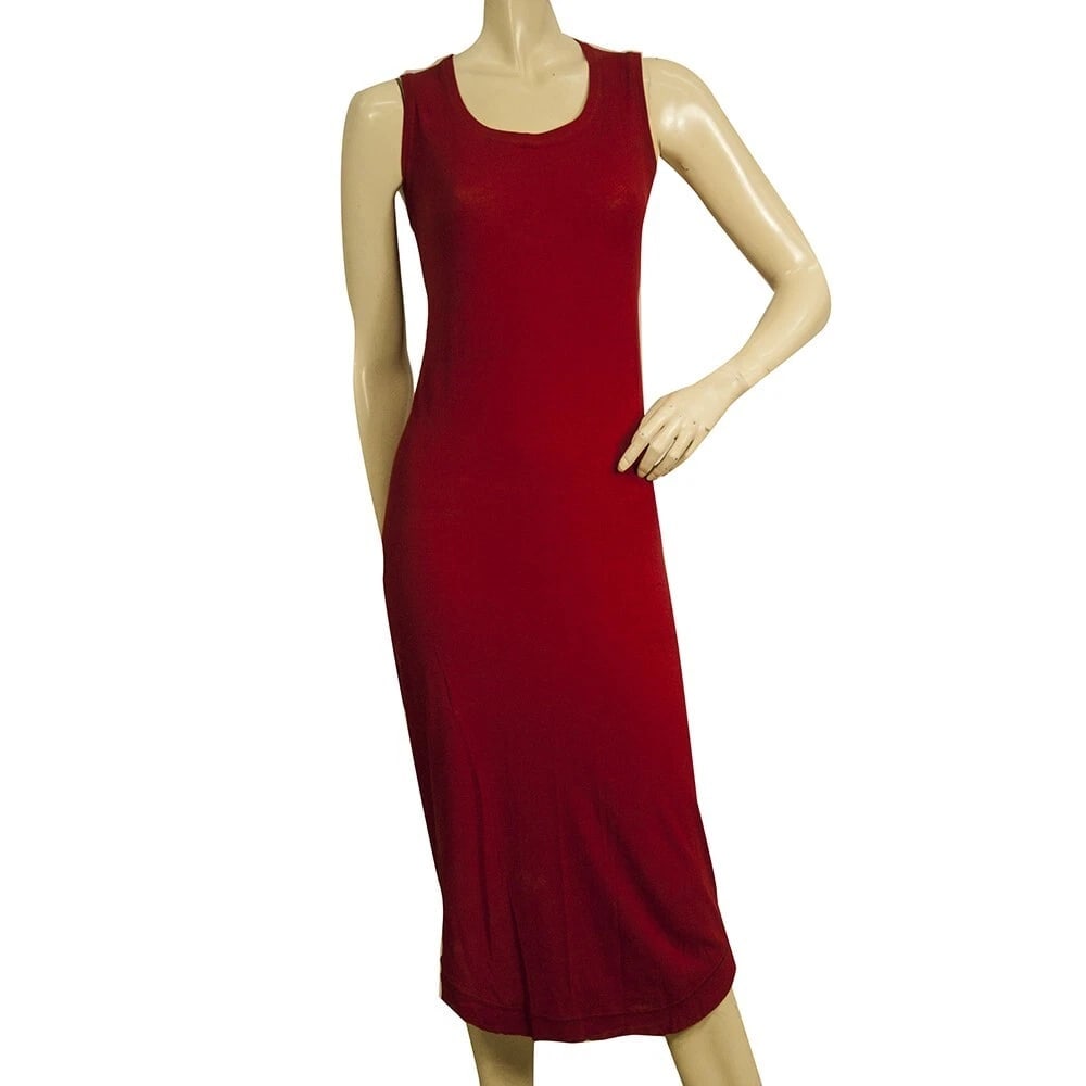 Rundholz Red Bodycon Midi Calf Length Sleeveless Summer Tank Dress: Title:Rundholz Red Bodycon Midi Calf Length Sleeveless Summer Tank Dress Description:Rundholz Red Bodycon Midi Calf Length Sleeveless Summer Tank Dress From Isabel Rundholz fashion house of