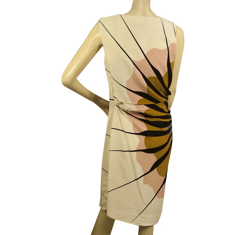 DVF Diane Von Furstenberg Adalvino Silk Multicolor Sleeveless Mini Dress size 6 - 2
