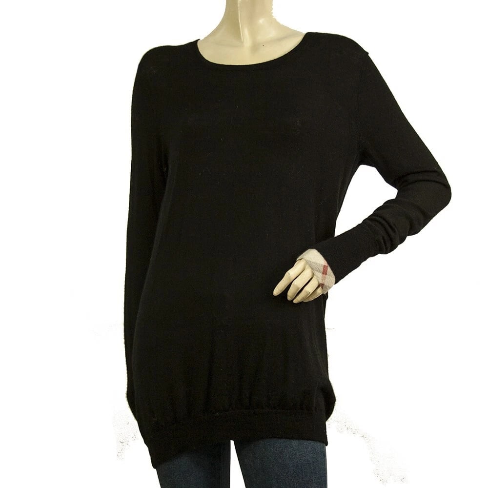 Burberry Brit Black Merino Wool Knit Mini Length Dress or Long Top size L: Title:Burberry Brit Black Merino Wool Knit Mini Length Dress or Long Top size L Description:Burberry Brit Black Merino Wool Knit Mini Length Dress or Long Top size L A black casual dress by Burberry