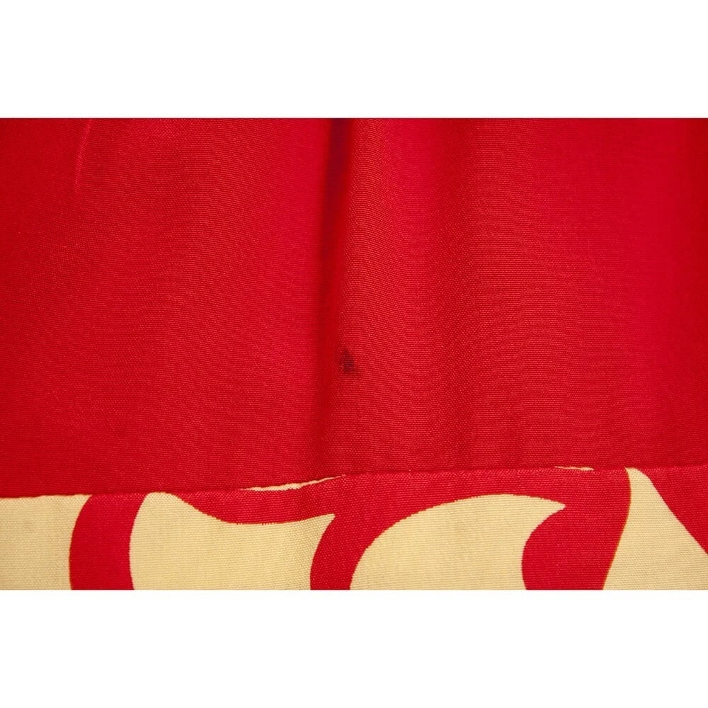 Tibi 100% Silk Red & Floral Cap Sleeve Scoop Neckline Mini Dress size 6 - 8