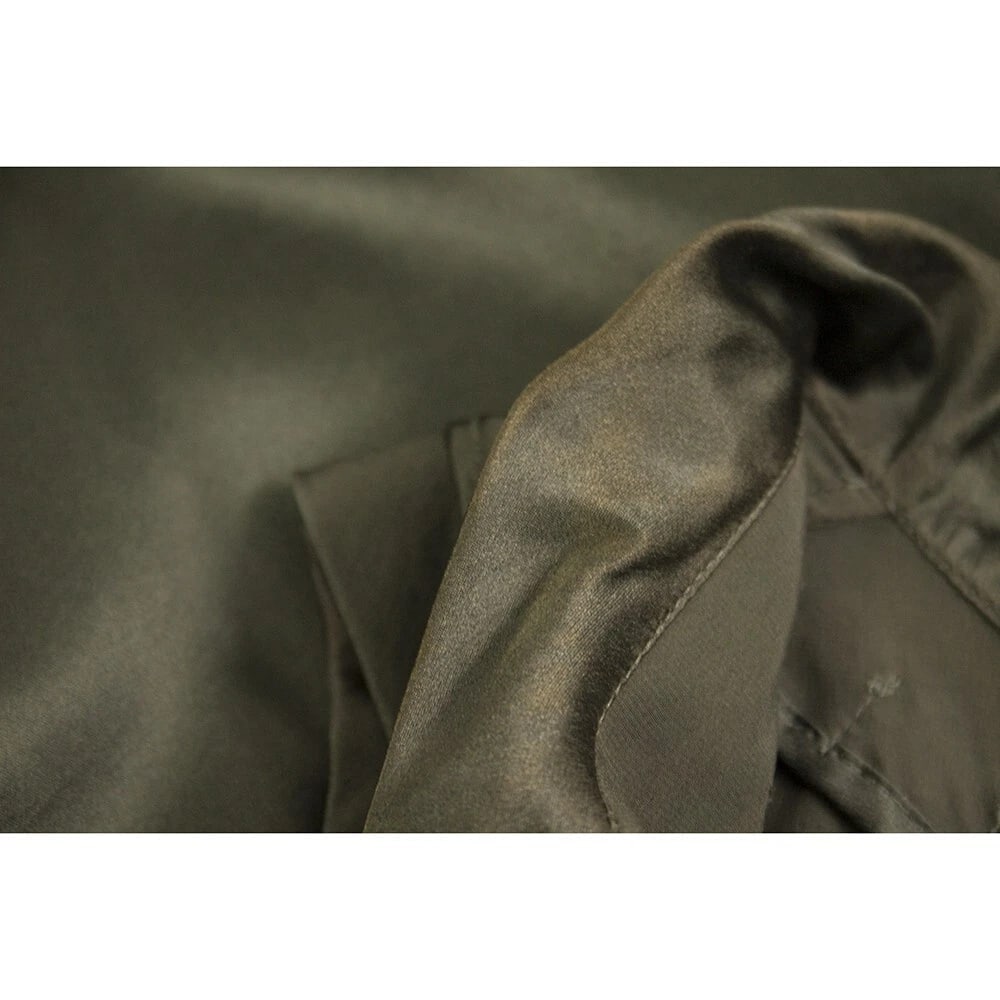 Yves Saint Laurent 100% silk midi sleeveless dress size with frills size S - 7