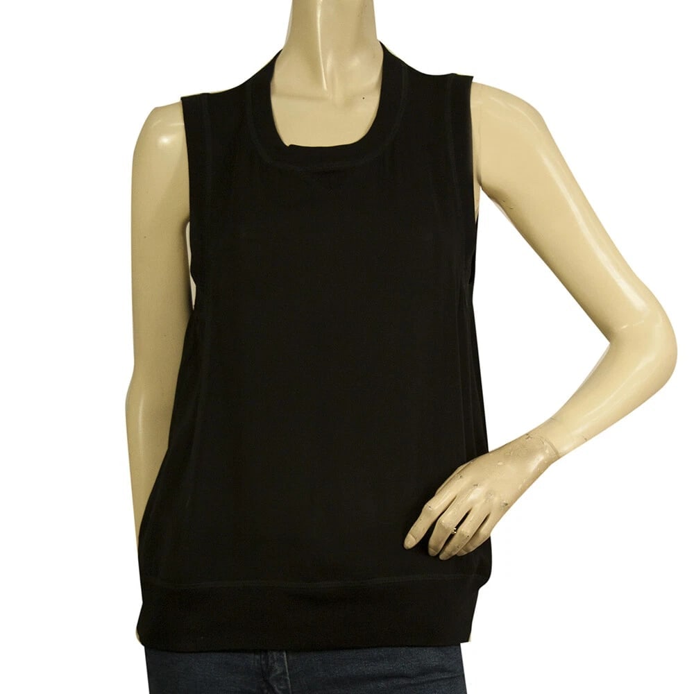 Dsquared2 D2 Black Sleeveless 100% Silk Tank Top Blouse size 42 (1 of 7)