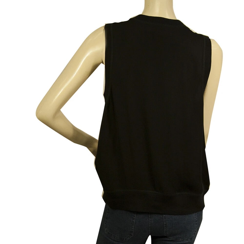 Dsquared2 D2 Black Sleeveless 100% Silk Tank Top Blouse size 42 - 2
