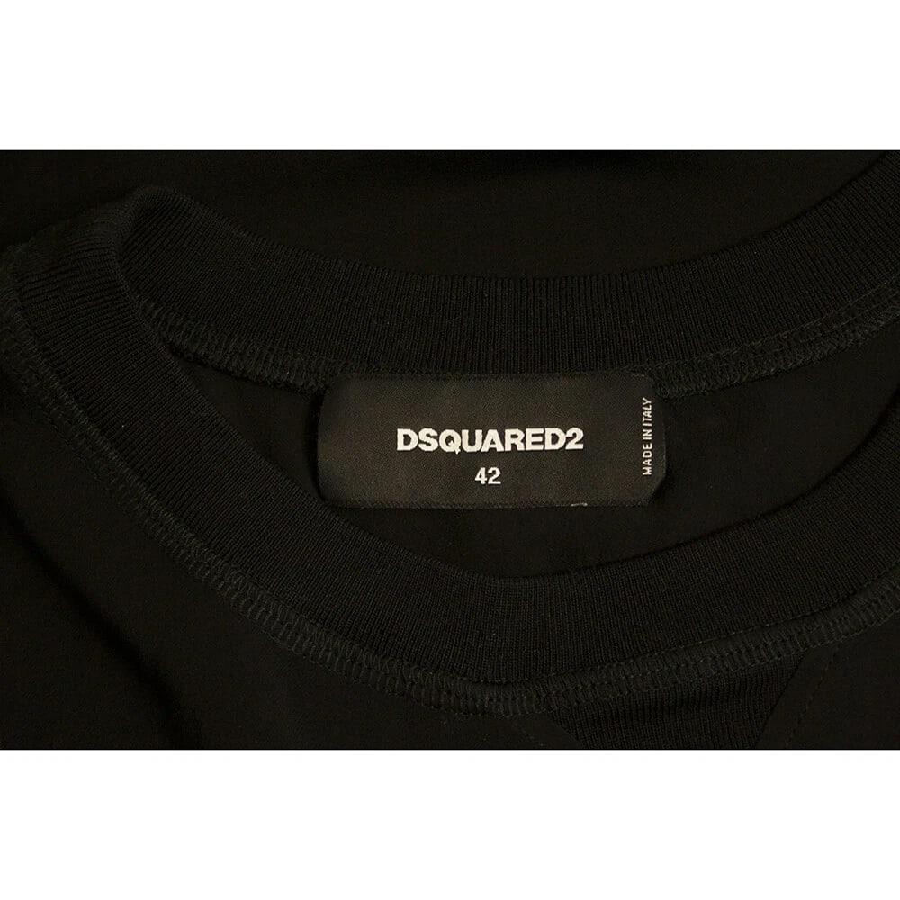 Dsquared2 D2 Black Sleeveless 100% Silk Tank Top Blouse size 42 - 3
