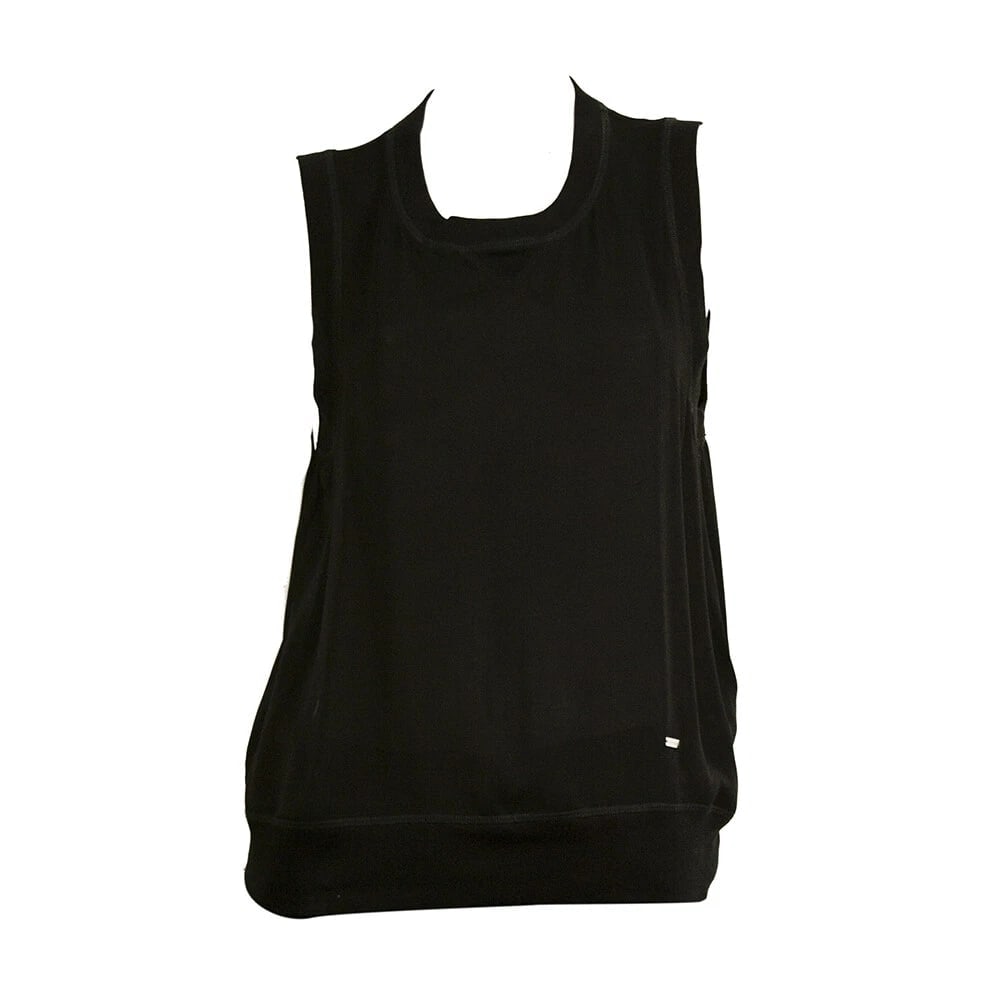 Dsquared2 D2 Black Sleeveless 100% Silk Tank Top Blouse size 42 - 7