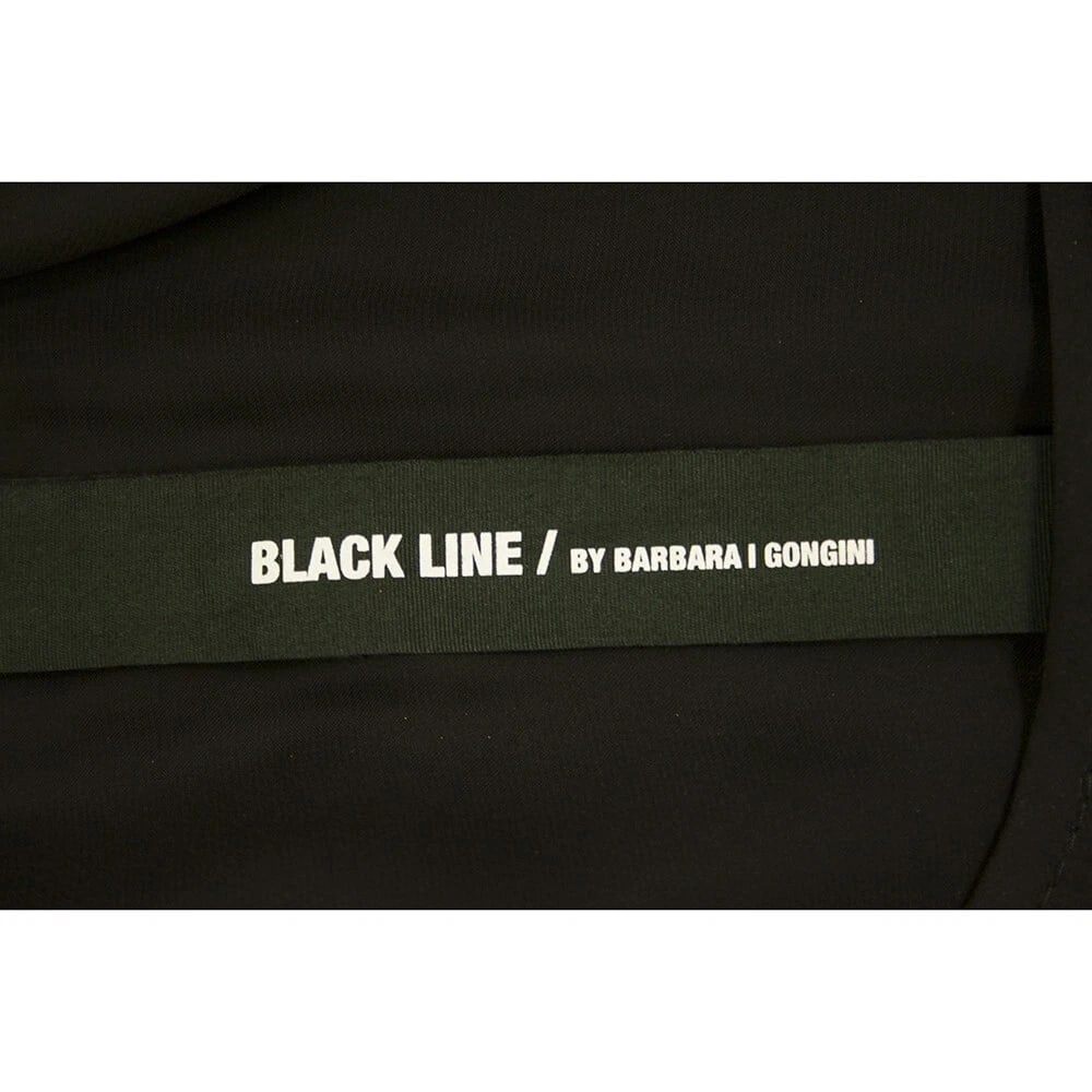Barbara I Gongini Black Sleeveless Long Length Belted polyester Top - 3