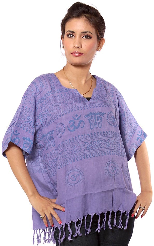 Ceil-Blue Jai Sri Ram Kurti Top (1 of 1)