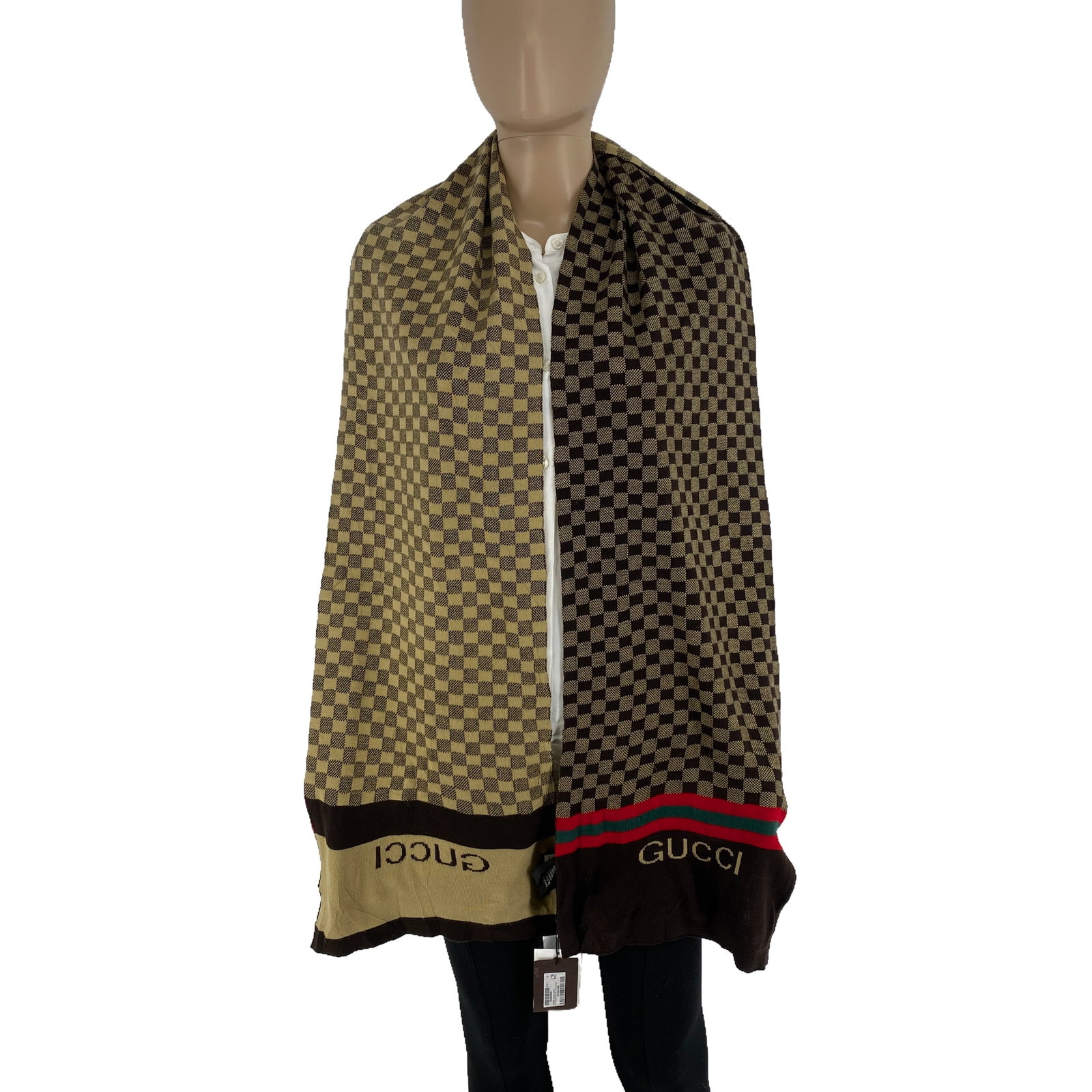 Gucci Light Brown 100% Soft Wool Scarf Brand New!: Title: Gucci Light Brown 100% Soft Wool Scarf Brand New! Brand:Gucci Date/Period: Modern Materials:100% Soft Wool Size:One Size Description:Gucci Light Brown 100% Soft Wool Scarf Brand New! Reserve: