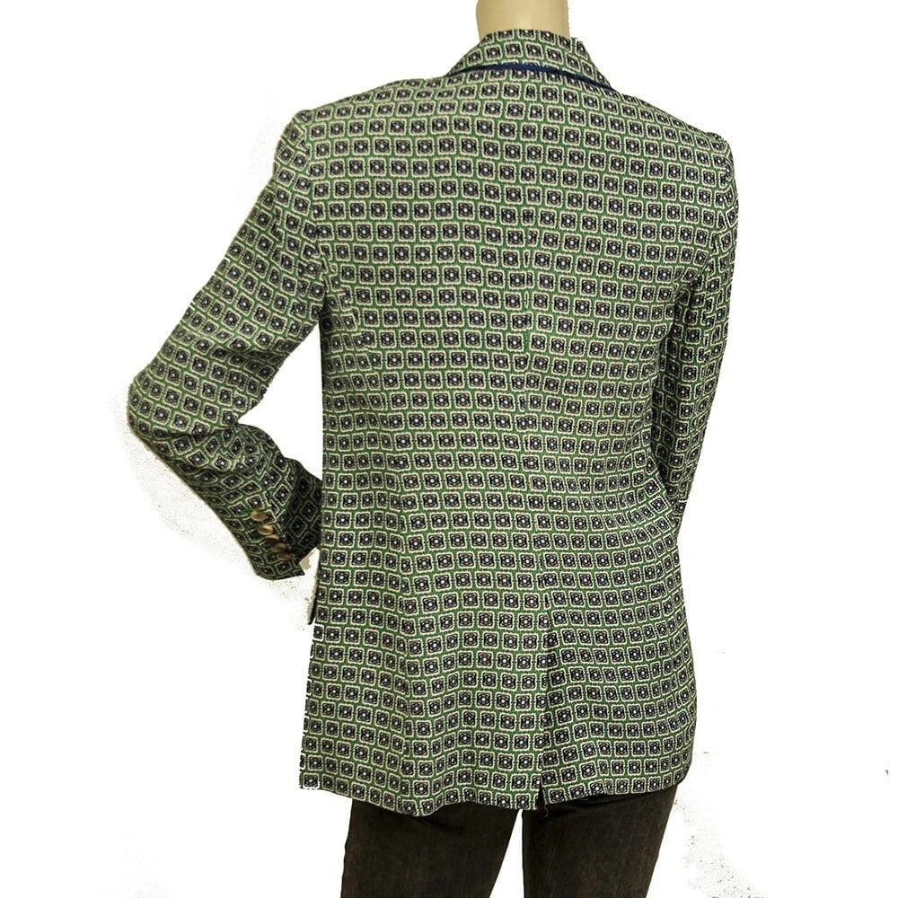 Diane Von Furstenberg DVF Roslyn Multicolor Viscose Floral Blazer Jacket size 4 - 2