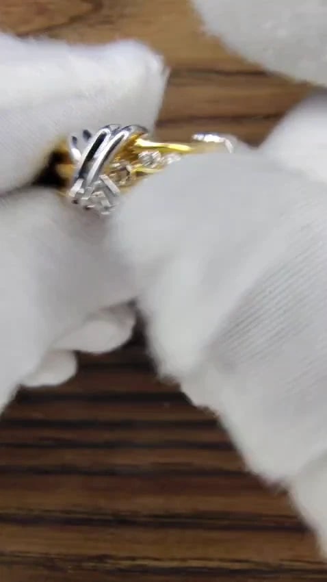 .50ct "X" Channel Diamonds ring 14kt *v - 2