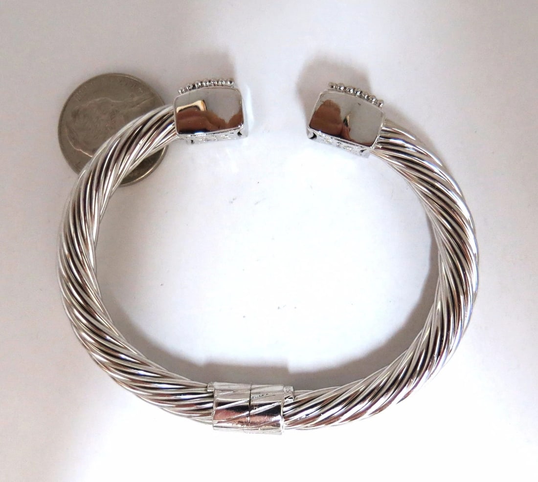 .26ct Diamonds Earrings, Bangle Set 14kt & Silver** - 6