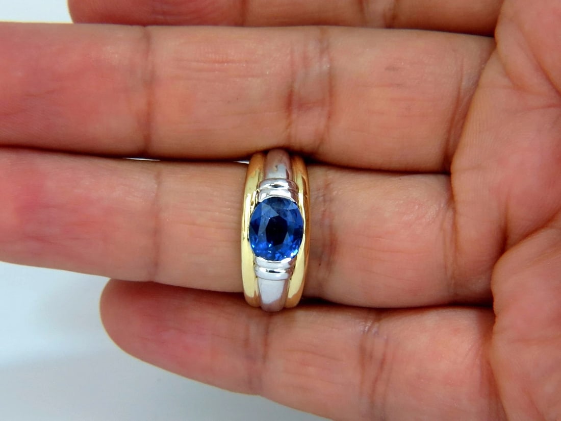 GIA Certified 2.59ct Natural No heat 2.59ct Sapphire Ring 18kt & Platinum*v - 7