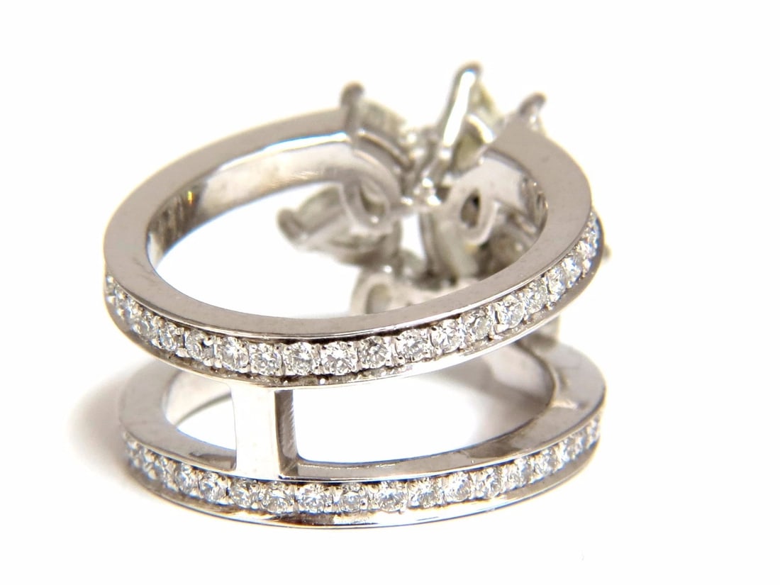 4.12ct natural diamonds marquise / pear eternity ring cocktail mod** - 4
