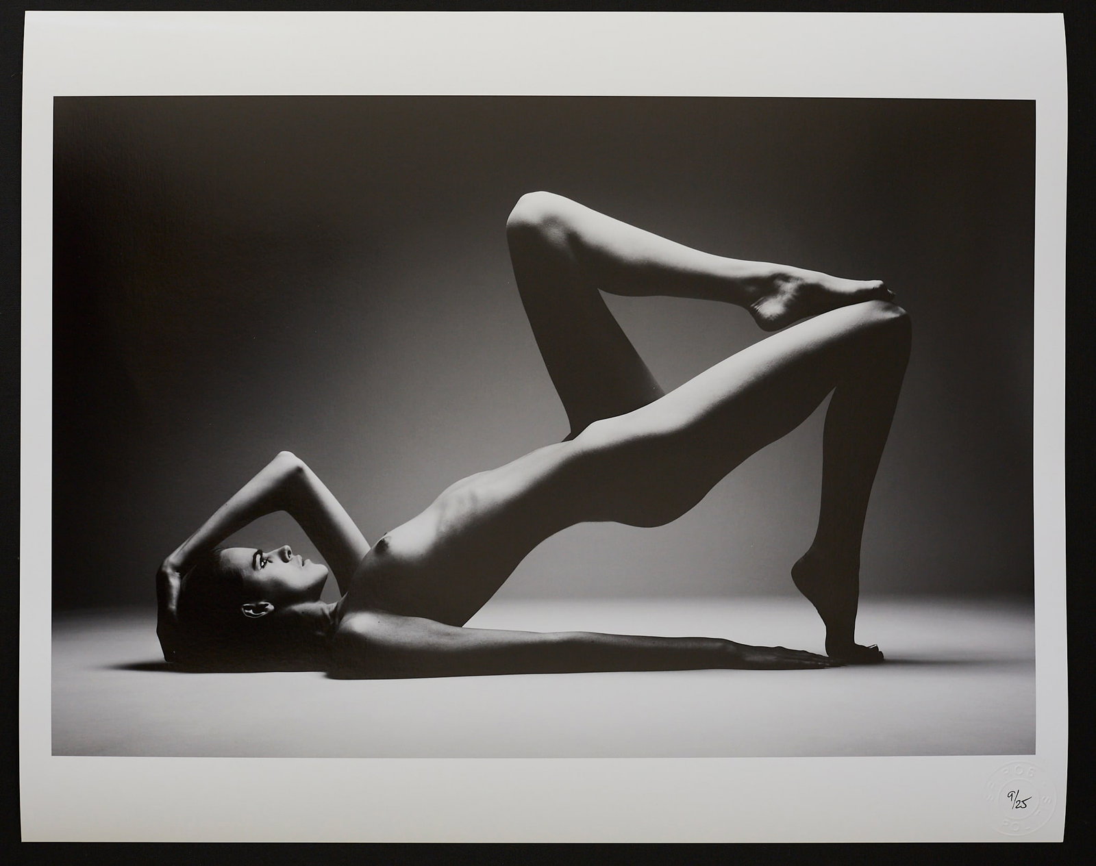 Body Architecture: Artist: Spiros Politis Title:Body Architecture Date/Period: 2009 Materials:photography Size:20" x16" Description:Geometric nude study showing Melissa.Shot in the studio in 2011, printed in