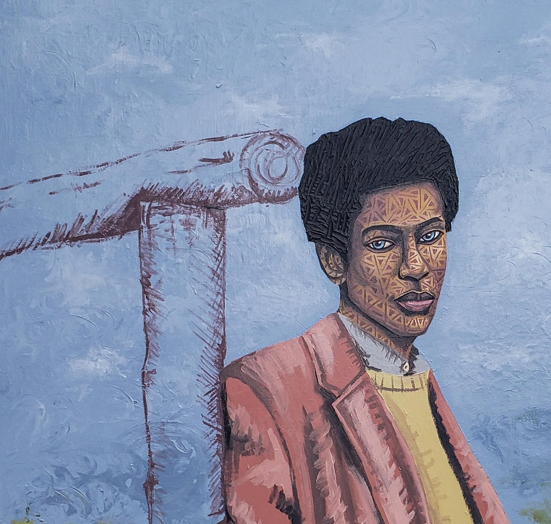 Desmond Akindoju, Framed by Foliage, 2023 - 5