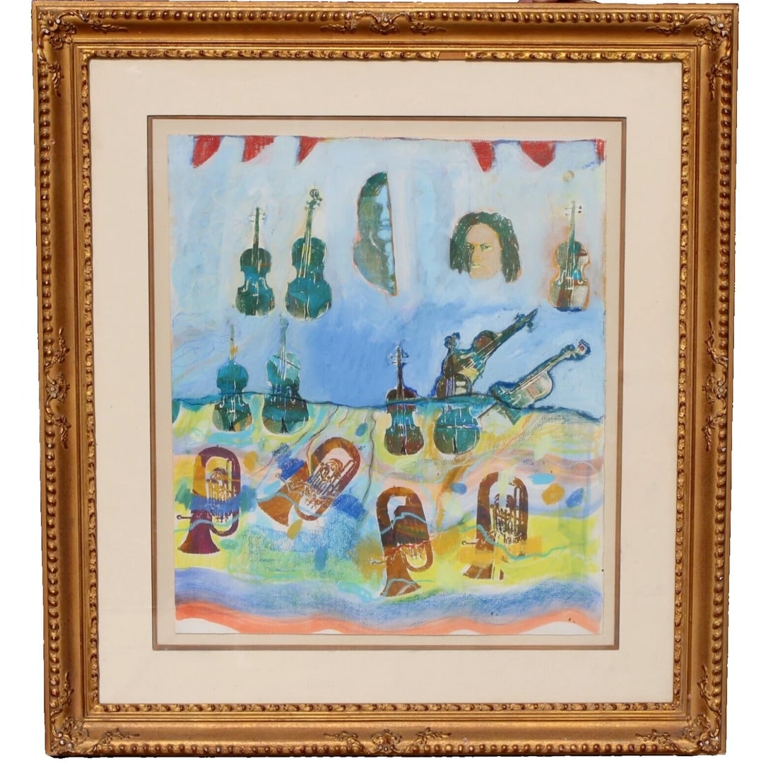 BERNARD STERN Modernist Musical Mixed Media Homage to Sebastian III was $5500 (1 of 11)