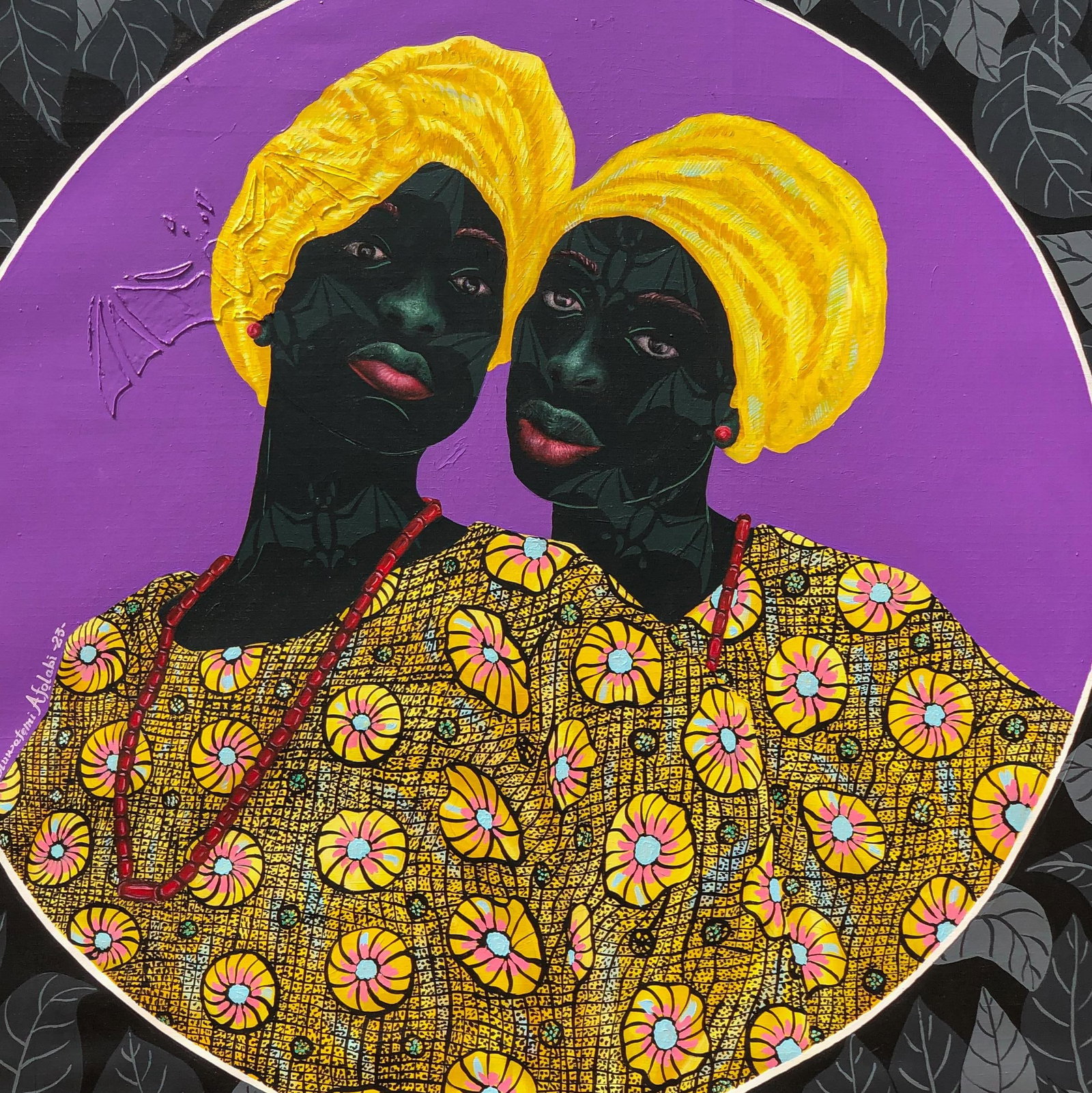 Oluwafemi Afolabi, Sisters in Yellow 1, 2023 - 4