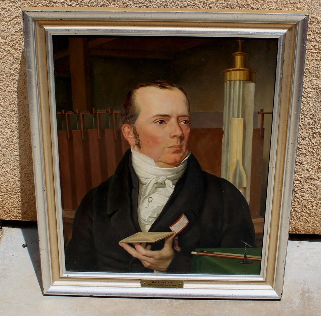 Portrait of Hans Christian Oersted After Christoffer Wilhelm Eckersberg oil (1 of 8)