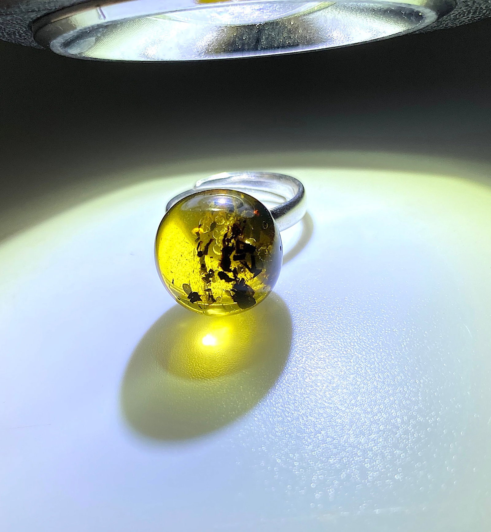 Unique and Amazing Amber Ring - 8