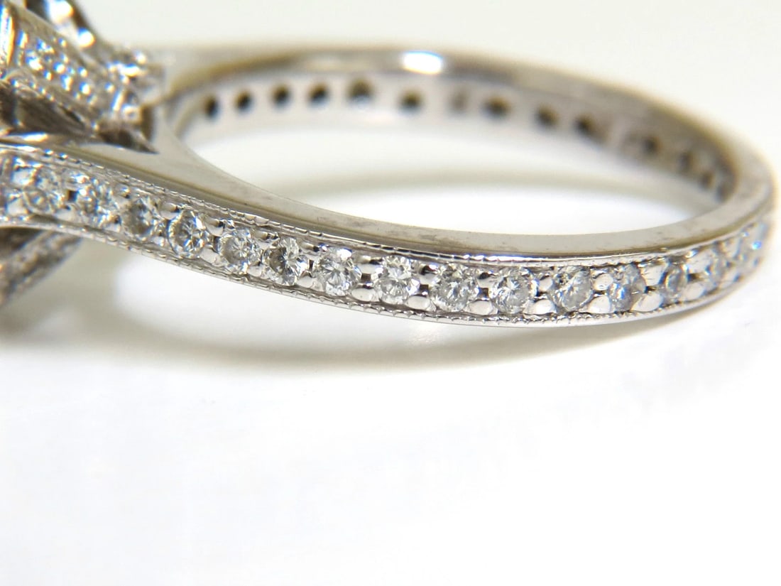 GIA CERTIFIED 2.63CT HALO CUSHION CUT DIAMOND RING PLATINUM I/VS1*v - 8
