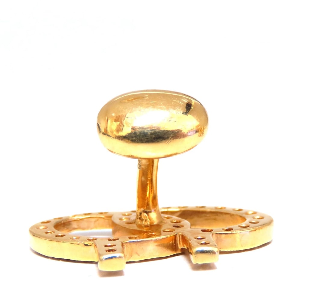1.10ct doubletree diamond cufflinks 14kt memorabilia** - 2