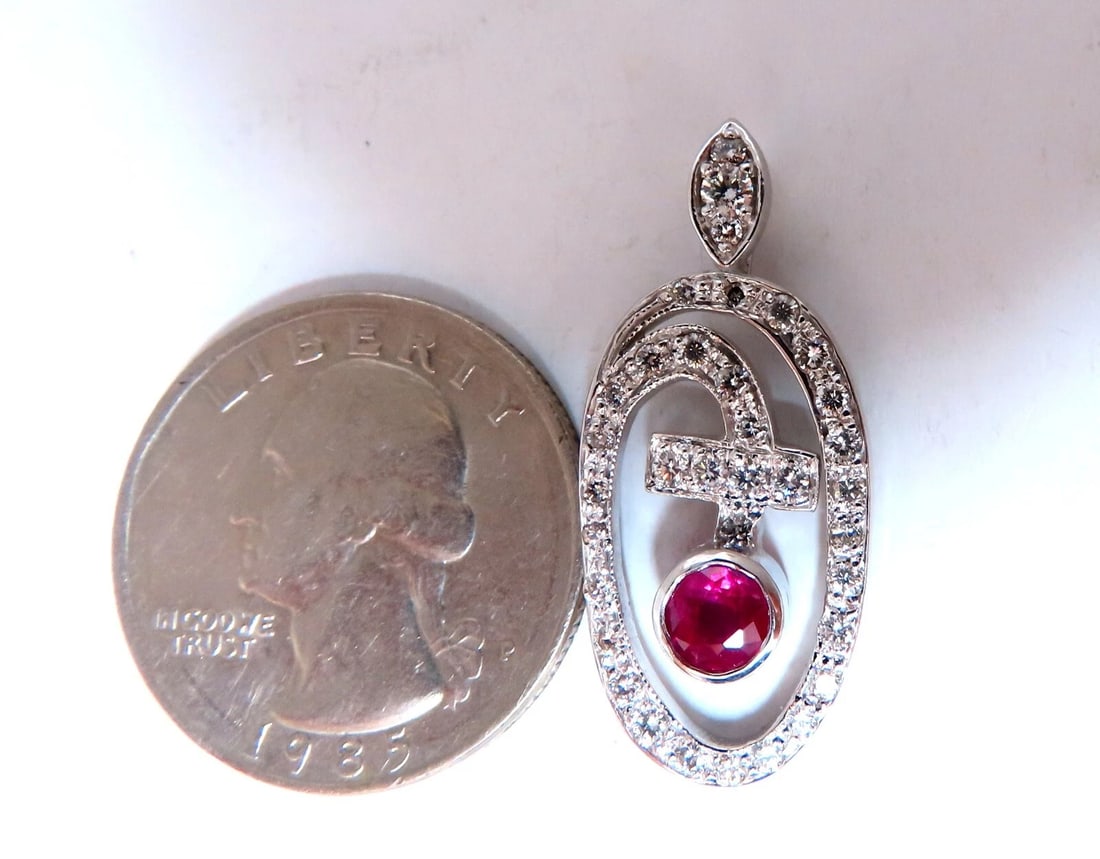 1.00ct Natural Ruby Diamonds Iconic Pendant 14kt ** - 2