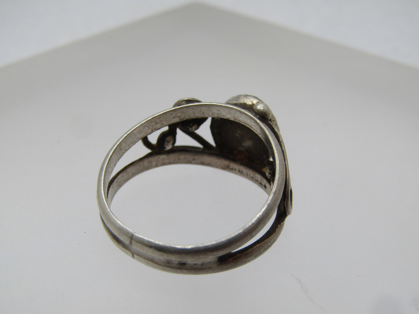 Vintage Sterling Southwestern Tiger's Eye Ring, Sz. 8, 1960's-1970's - 4