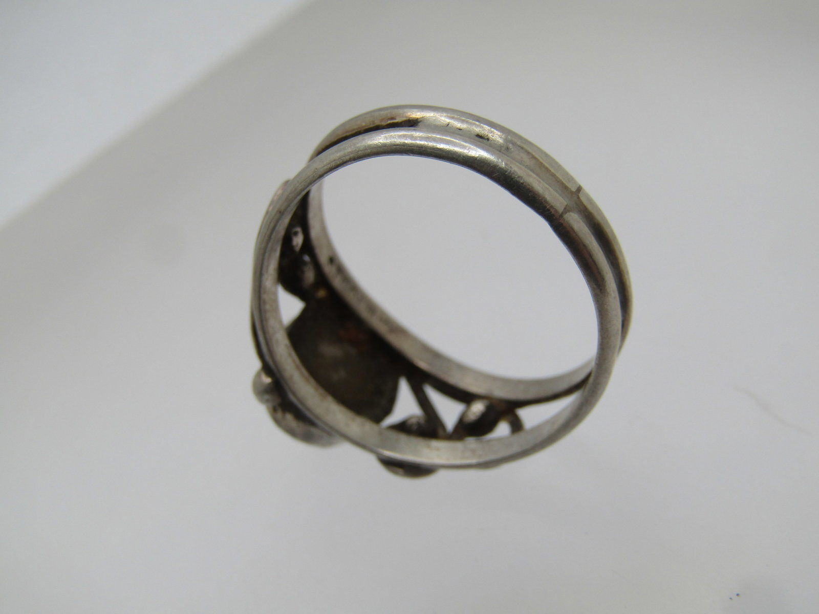 Vintage Sterling Southwestern Tiger's Eye Ring, Sz. 8, 1960's-1970's - 6