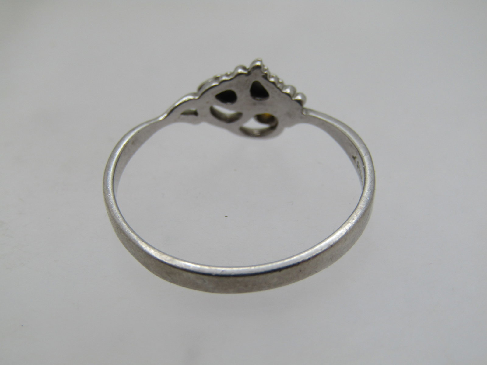 Vintage Sterling & 12kt Citrine Ring, Black Hills Gold. Signed Landstrom, 1990's. Sz. 10.25 - 6