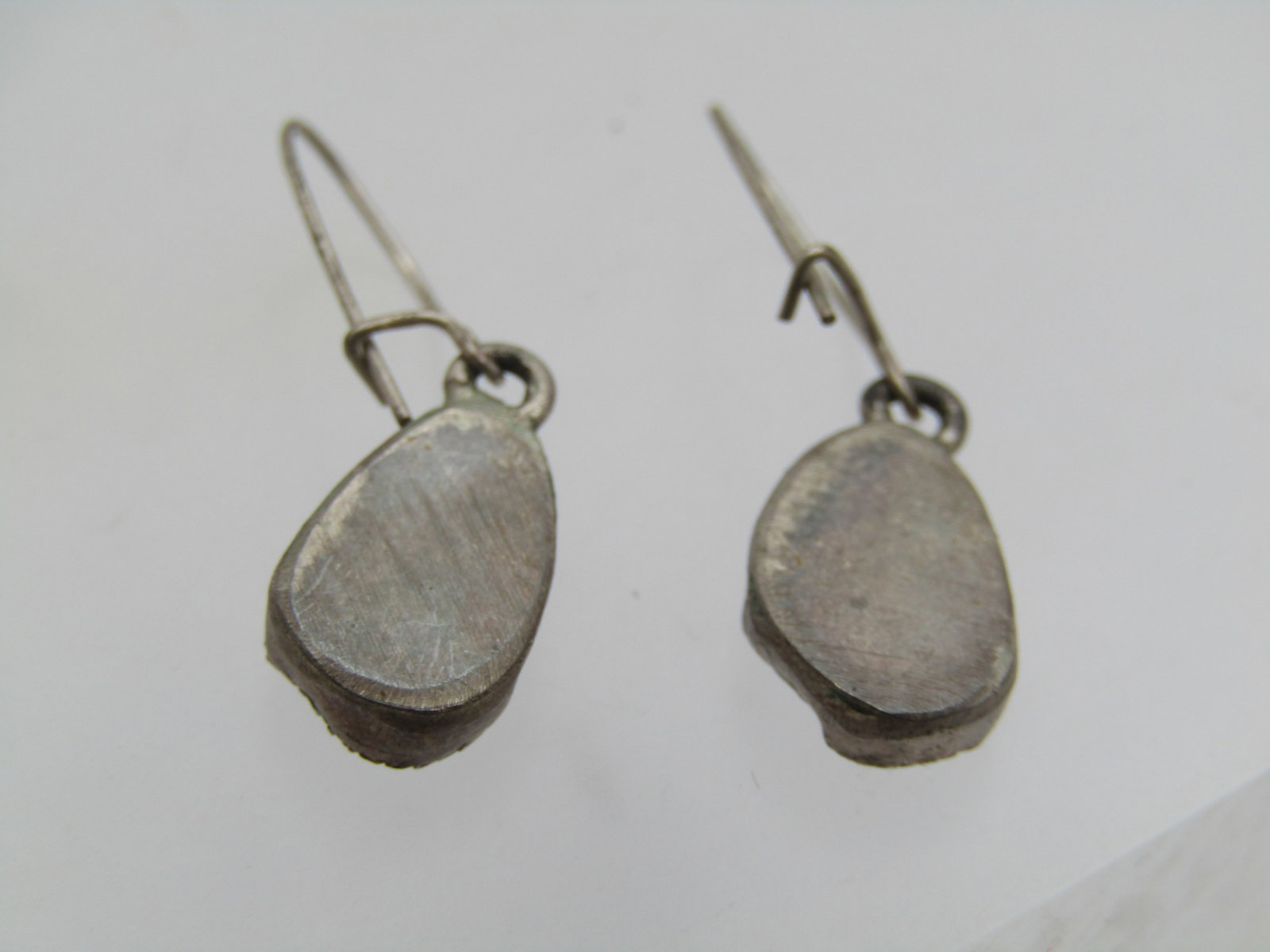 Vintage Sterling Southwestern Turquoise Earrings, Pierced, Drop, 1960's-1970's - 4