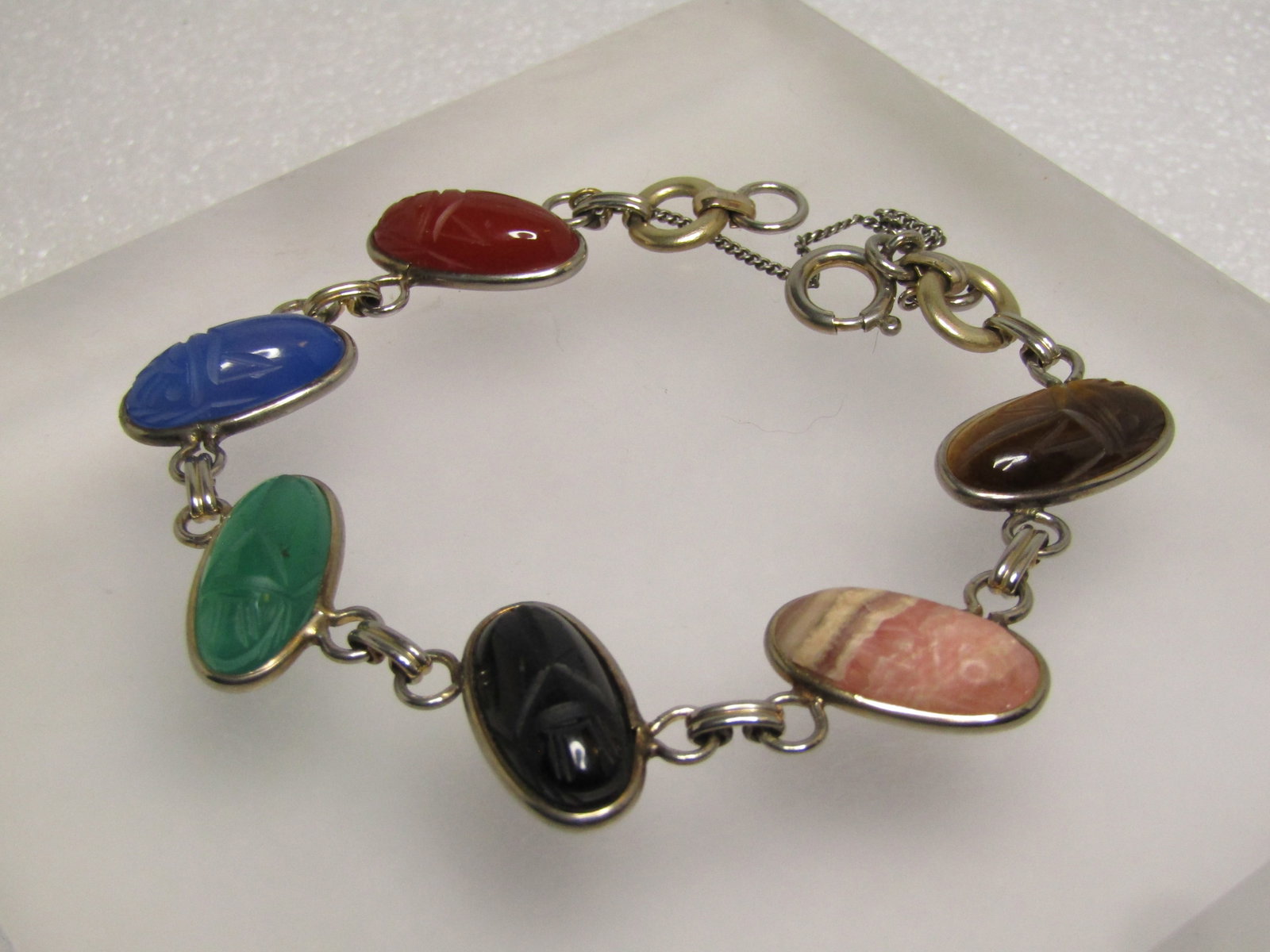Vintage Scarab Bracelet 7.5", 1/20 12kt GF, 1960's (1 of 6)