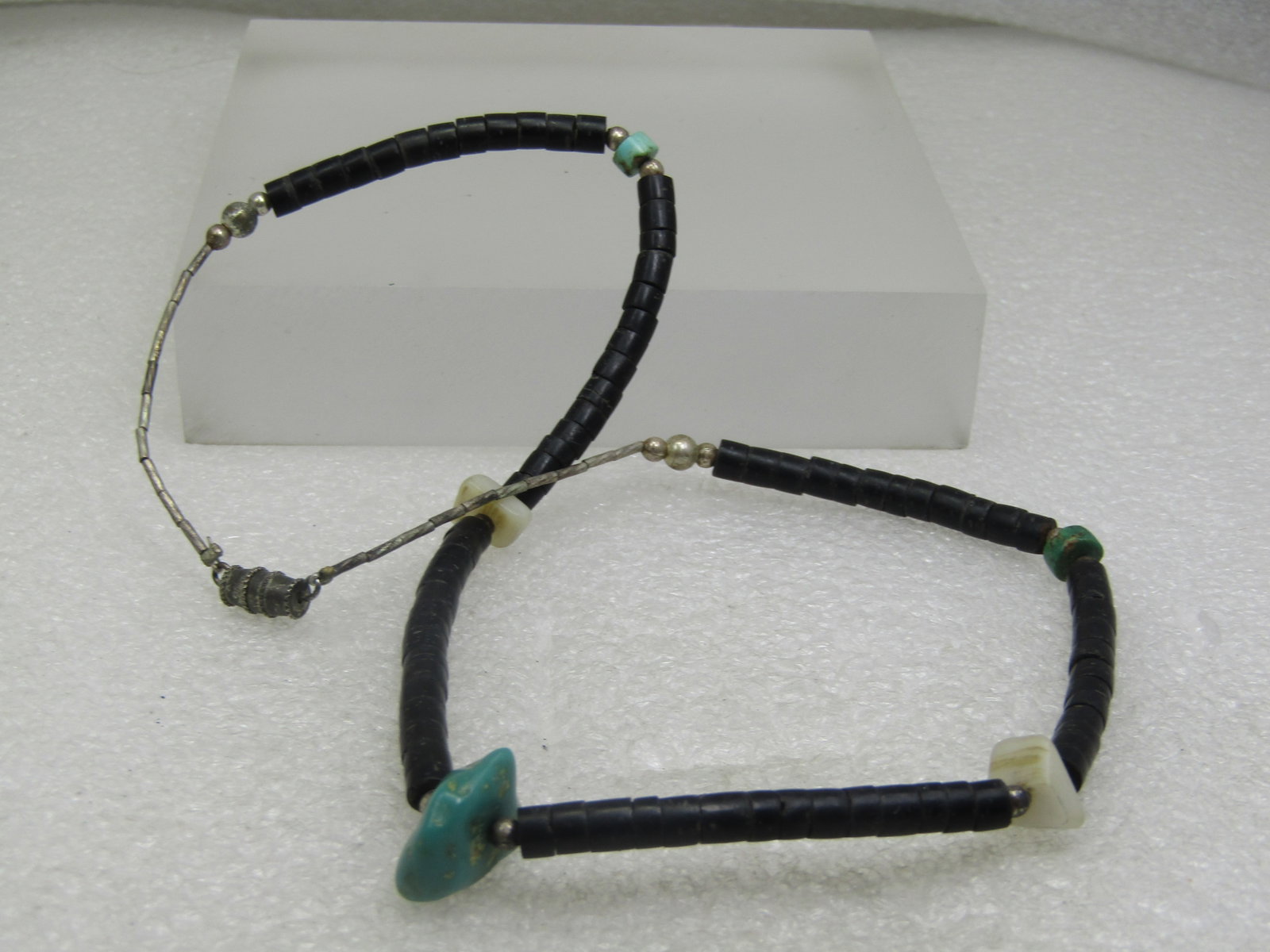 Vintage Heishi Turquise Necklace, 18", 1970's - 5