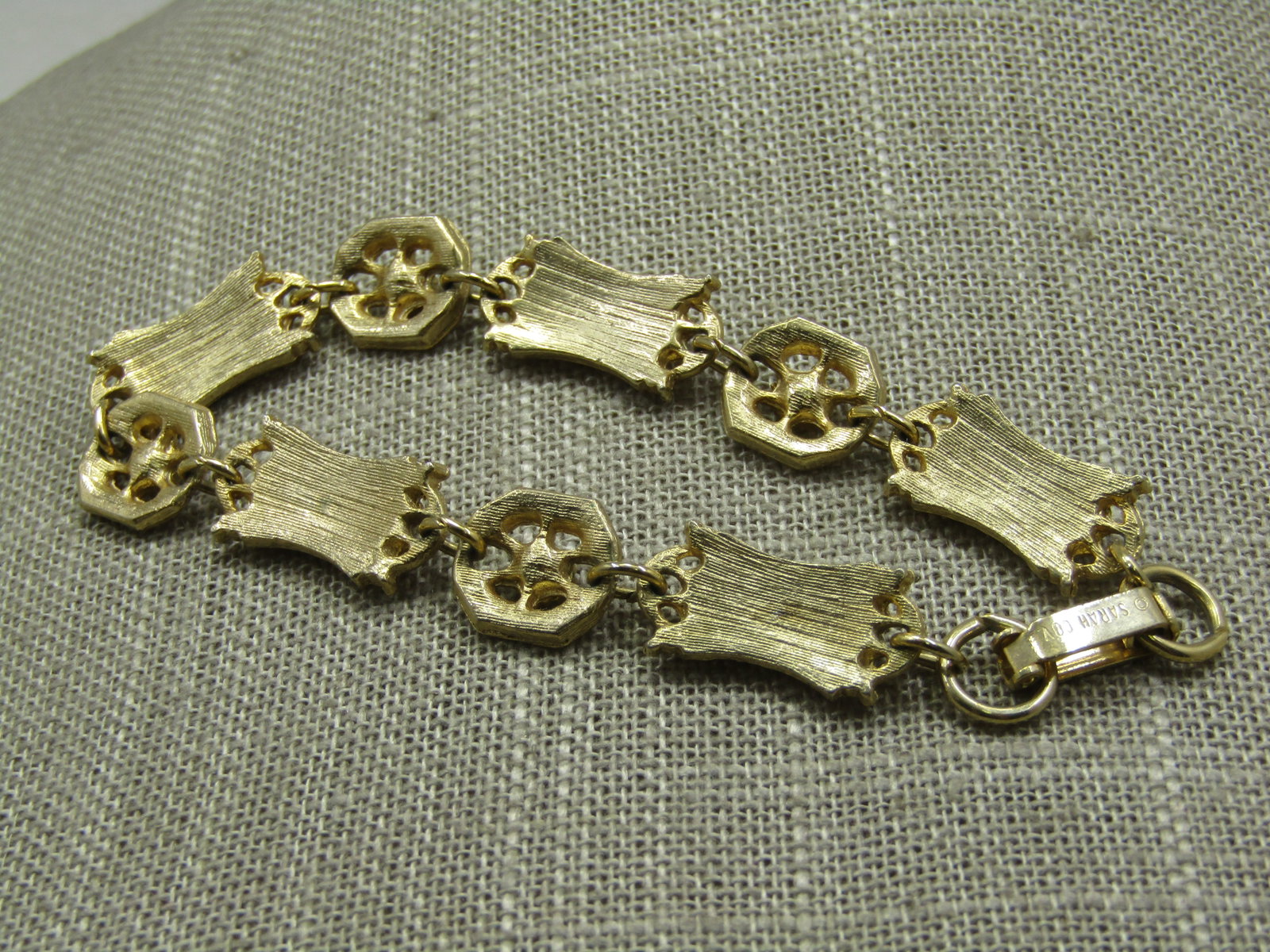 Vintage Rhinestone Faux Pearl Bracelet, 7.25, Sarah Coventry - 5