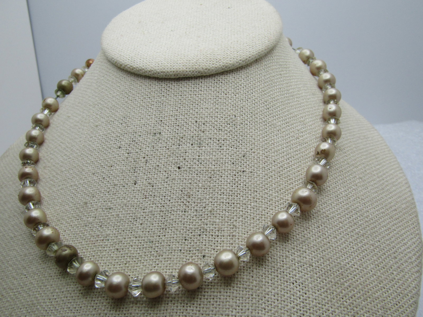 Vintage Clear Rhinestone Oval Brooch, 1960's - 3