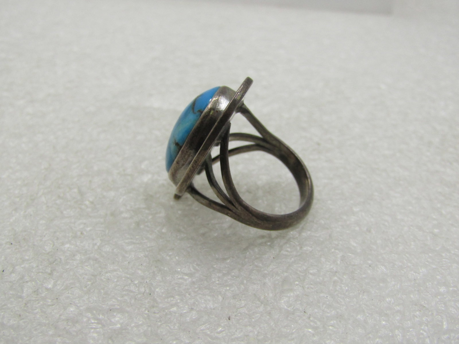 Vintage Sterling Turquiose Blue Southwestern ring, Sz. 5.5 - 5