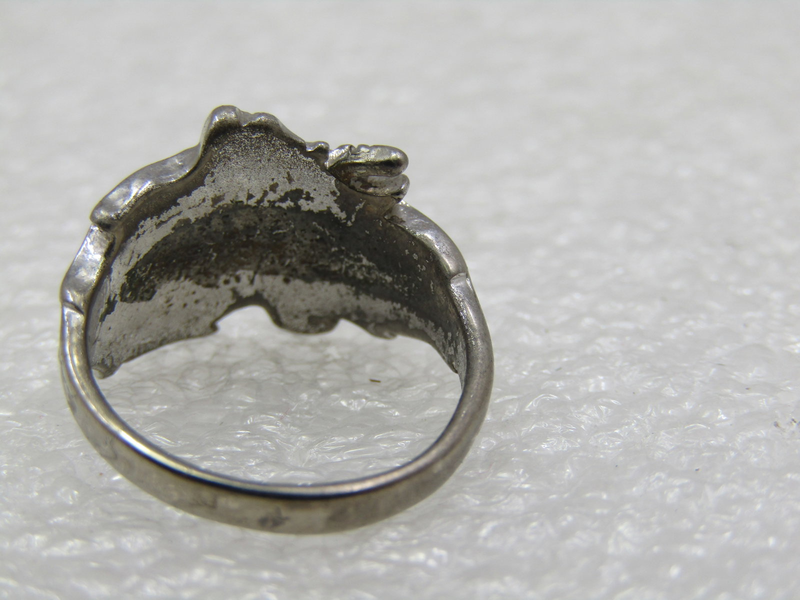 Vintage Turquoise Chip Unicorn Ring, Sz. 5. 1970's-1980's - 5