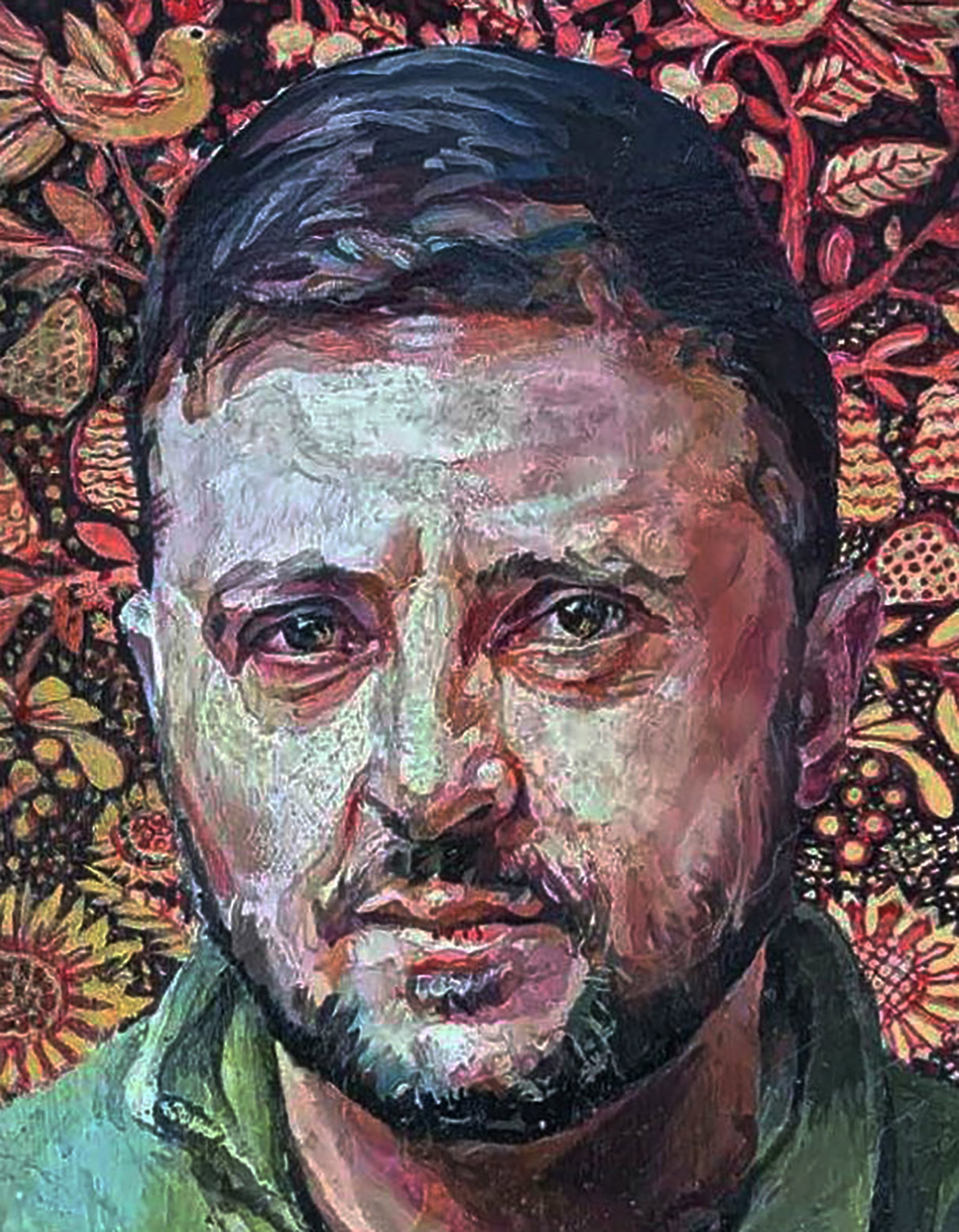 Oil painting Portrait of Volodymyr Zelensky Elena Yurko - 6