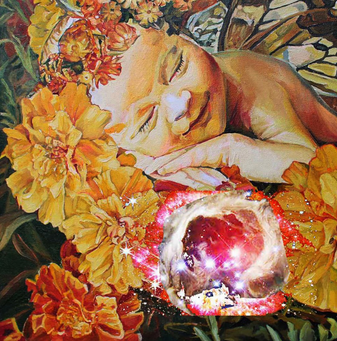 Oil painting Summer dream in golden flowers Elena Yurko - 4