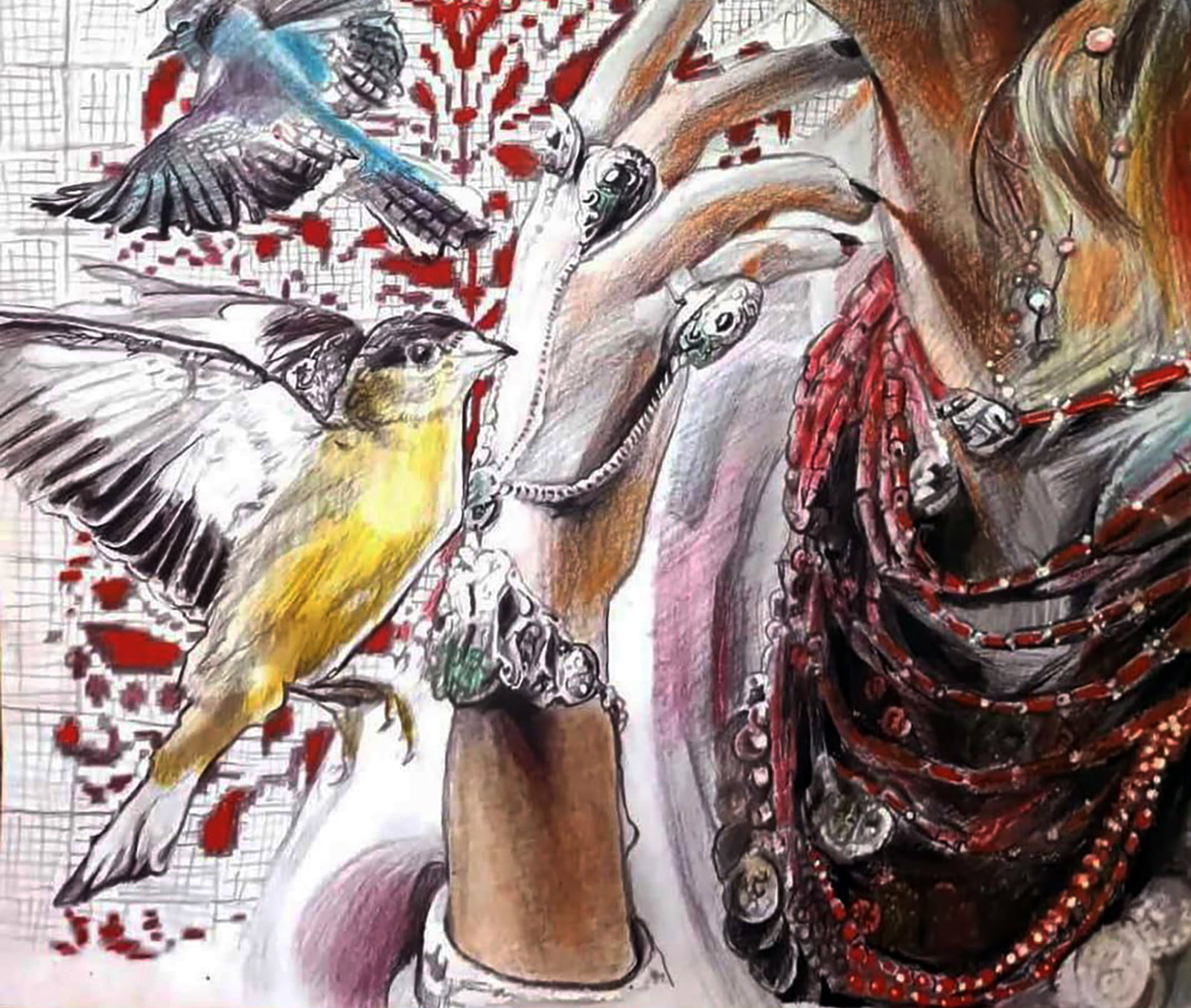 Color pencil painting Dreams of happiness Elena Yurko - 8