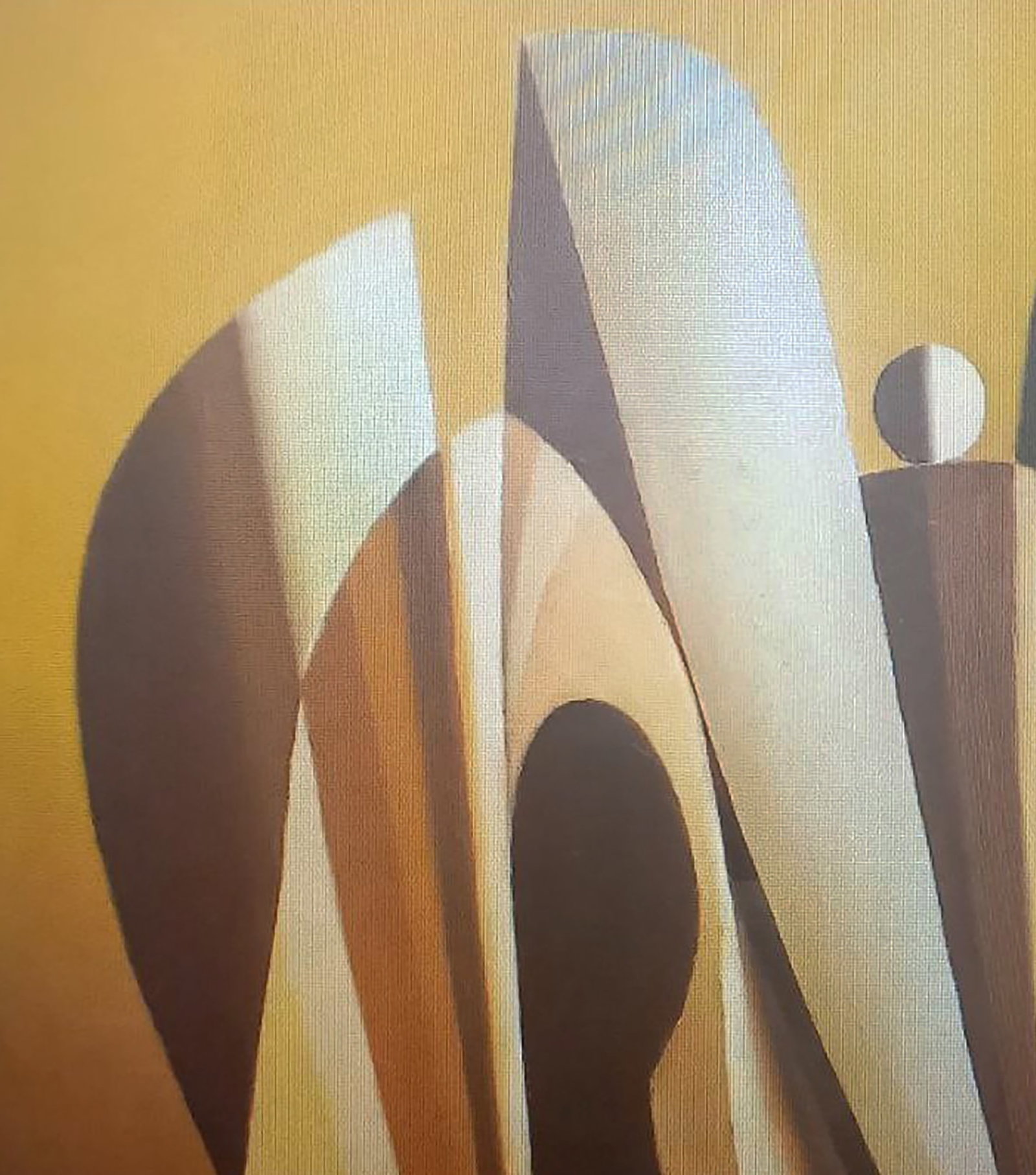 Oil painting Yellow sculpture Alexander Strashevich - 2